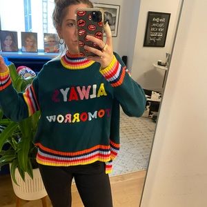 “Always Tomorrow” Mira Mikati sweater
